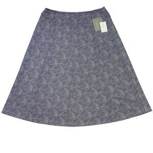 Women's Liz Claiborne Polka Dot Skirt Size L Black White Prop Waist